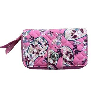 Vera Bradley Pink Floral Quilted Wallet